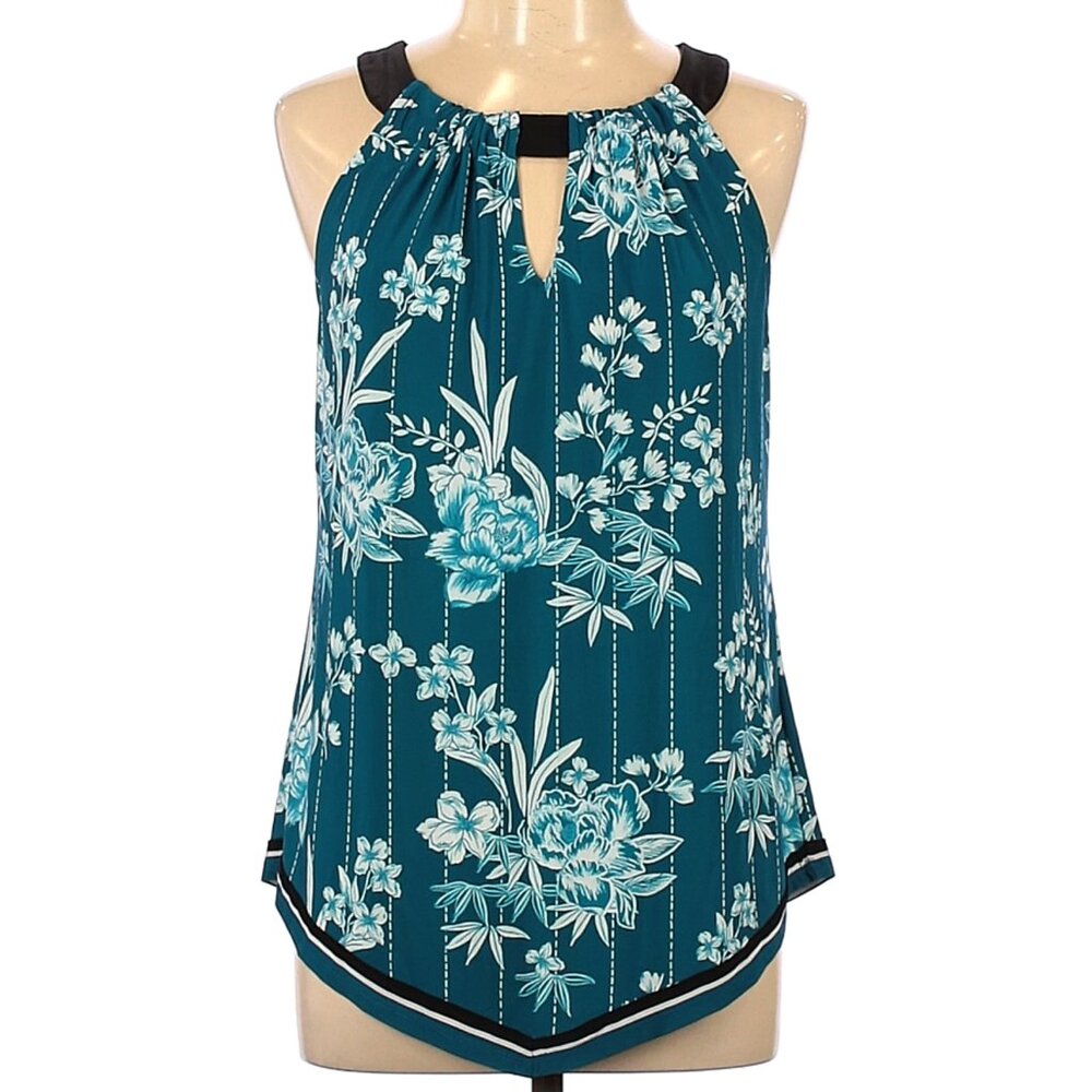 INC International Concepts Teal floral top